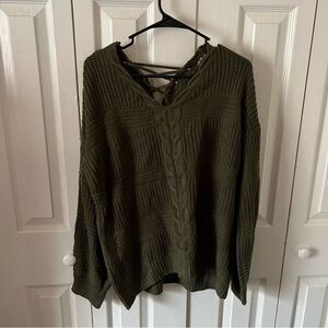 NWT green sweater